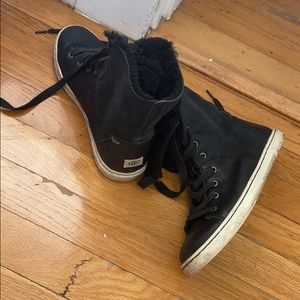 UGG Croft Luxe Genuine Shearling High Top Sneaker